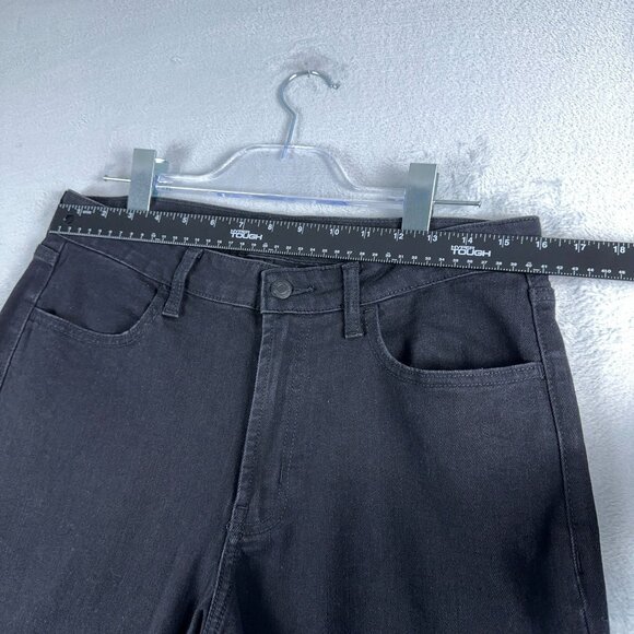 Old Navy Straight Cropped Jeans Wow Loose High Rise Womens Black Size 12 - Picture 8 of 12